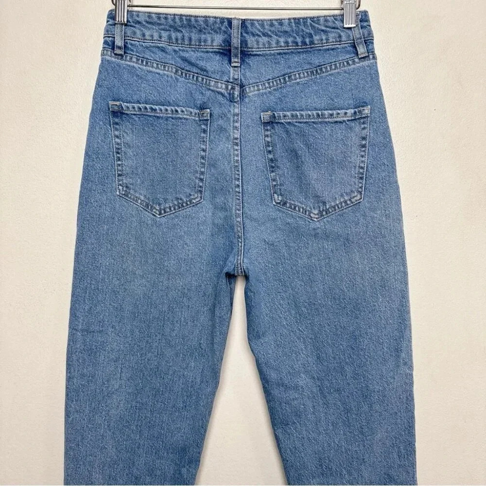 Ever  New Womens 6 Denim Effy Barrell Relaxed Leg Jeans Medium Wash - Picture 11 of 14